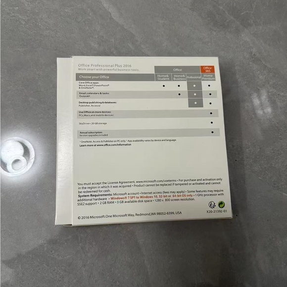 MS office 2016 professional Plus (DVD&key) - Picture 2 of 2